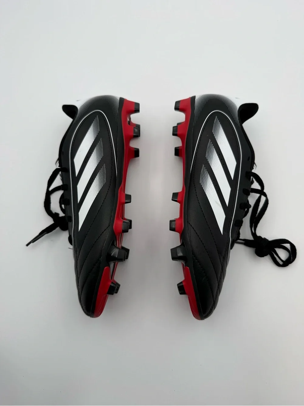 adidas Goletto IX FG/MG Soccer Cleats Men’s US 8 Black White Red IH7702